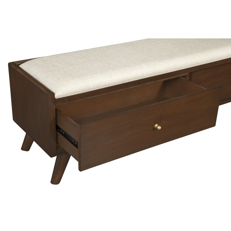 Williams Upholstered Wood Drawer Storage Bench & Reviews AllModern